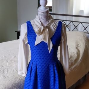 Modcloth blue sleeveless dress